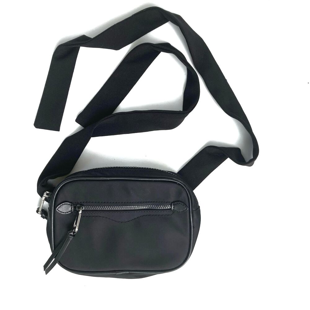 Rebecca Minkoff Black Nylon Convertible Ribbon Belt Bag | Streetwear Waist Bag